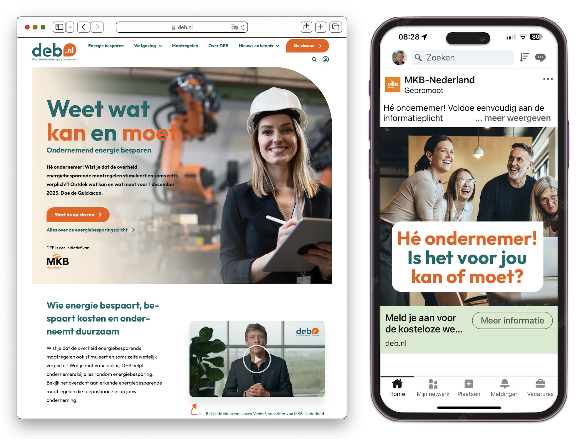 MKB-Nederland Campagne b2b BuroJori ondernemers duurzaam ondernemen energie besparen